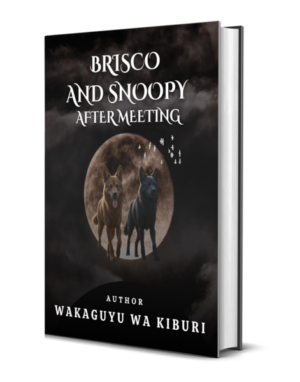 Brisco and Snoopy After Meeting (Sahara Series 6: Dog 8)